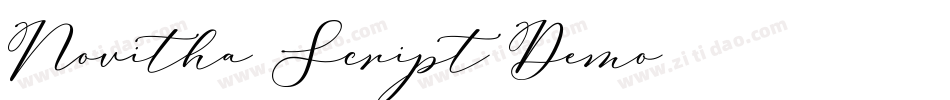 Novitha Script-Demo字体转换